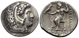 Königreich Makedonien. Alexander III. der Große (336 - 323 v. Chr.).

 Tetradrachme (Silber). Ca. 323 - 320 v. Chr. Arados.
Vs: Kopf des jugendlich...