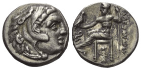Königreich Makedonien. Alexander III. der Große (336 - 323 v. Chr.).

 Drachme (Silber). Ca. 323 - 317 v. Chr. Lampsakos.
Vs: Kopf des jugendlichen...