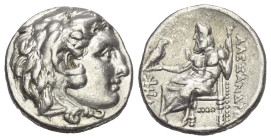 Königreich Makedonien. Alexander III. der Große (336 - 323 v. Chr.).

 Drachme (Silber). Ca. 323 - 319 v. Chr. Sardeis.
Vs: Kopf des jugendlichen H...