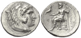 Königreich Makedonien. Alexander III. der Große (336 - 323 v. Chr.).

Tetradrachme (Silber). Ca. 316 - 315 v. Chr. (Jahr 18). Sidon.
Vs: Kopf des j...