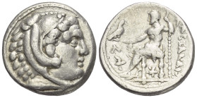 Königreich Makedonien. Alexander III. der Große (336 - 323 v. Chr.).

Tetradrachme (Silber). Ca. 307 - 297 v. Chr. Amphipolis.
Vs: Kopf des jugendl...