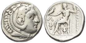 Königreich Makedonien. Alexander III. der Große (336 - 323 v. Chr.).

Tetradrachme (Silber). Ca. 307 - 297 v. Chr. Amphipolis.
Vs: Kopf des jugendl...