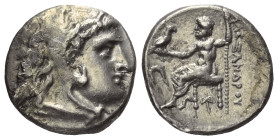 Königreich Makedonien. Alexander III. der Große (336 - 323 v. Chr.).

 Drachme (Silber). Ca. 300 - 295 v. Chr. Milet.
Vs: Kopf des jugendlichen Her...