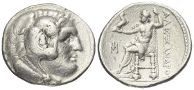 Königreich Makedonien. Alexander III. der Große (336 - 323 v. Chr.).

Tetradrachme (Silber). Ca. 295 - 275 v. Chr. Milet.
Vs: Kopf des jugendlichen...