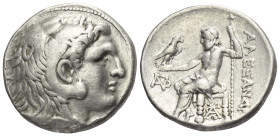 Königreich Makedonien. Alexander III. der Große (336 - 323 v. Chr.).

Tetradrachme (Silber). Ca. 285 - 275 v. Chr. Pella (?).
Vs: Kopf des jugendli...