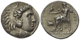 Königreich Makedonien. Philippos III. Arrhidaios (323 - 317 v. Chr.).

 Tetradrachme (Silber). Ca. 323 - 317 v. Chr. Babylon.
Vs: Kopf des jugendli...