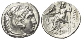 Königreich Makedonien. Philippos III. Arrhidaios (323 - 317 v. Chr.).

 Drachme (Silber). Ca. 323 - 317 v. Chr. Lampsakos.
Vs: Kopf des jugendliche...