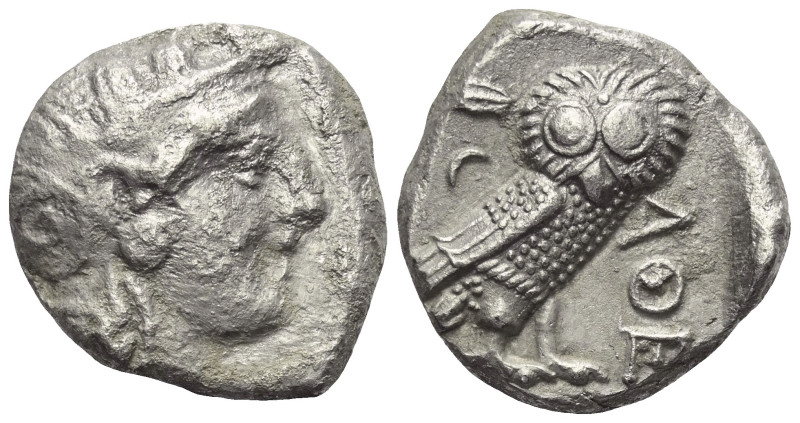 Attika. Athen.

 Tetradrachme (Silber). Ca. 353 - 294 v. Chr.
Vs: Kopf der At...