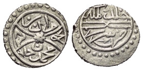 Osmanen. Murad II. (824 - 855 H. / 1421 - 1451).

 Akce (Silber). 834 H. Serez.
Vs: Name und Jahr.
Rs: Segensformel, darunter düribe Edirne.

12...