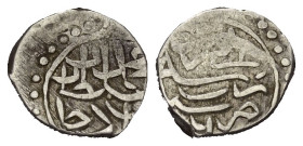 Osmanen. Mehmed II. (848 - 849 u. 855 - 886 H. / 1444 - 1445 u. 1451 - 1481).

 Akce (Silber). 886 H. Bursa.
Vs: Mehmed Sultan bin Murad han.
Rs: ...