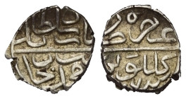 Osmanen. Bayezid II. (886 - 918 H. / 1481 - 1512).

 Akce (Silber). 886 H. Gelibolu.
Vs: Sultan Bayezid / bin Mehmed han.
Rs: Azze nasruhu düribe ...