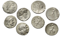 Griechische Münzen - Lots.


Lysimachos (Königreich Thrakien) / Antiochos VIII. / Alexander II. / Demetrios II. (Königreich der Seleukiden).

Lot...