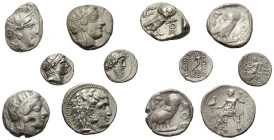 Griechische Münzen - Lots.


Alexander III. (Königrech Makedonien) / Athen (Attika) / Verschiedene Herrscher (Königreich der Seleukiden).

Lot (6...