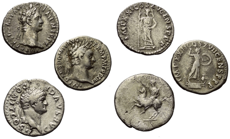 Römische Münzen - Lots. Kaiserzeit.


Lot (3 Stück, Silber): Denare des Domit...