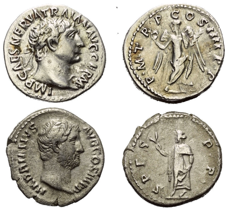 Römische Münzen - Lots. Kaiserzeit.


Lot (2 Stück, Silber): Denare des Traia...