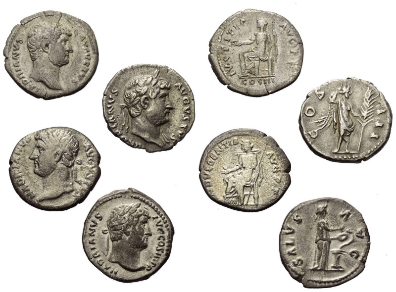 Römische Münzen - Lots. Kaiserzeit.


Lot (4 Stück, Silber): Denare des Hadri...