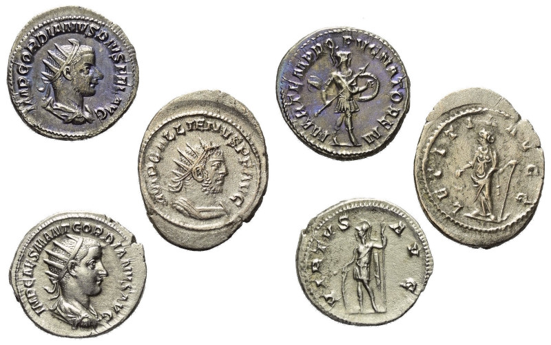 Römische Münzen - Lots. Kaiserzeit.


Lot (3 Stück, Silber): Antoniniane des ...