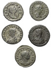 Römische Münzen - Lots. Kaiserzeit.


Lot (5 Stück, Bronze): Antoniniane des Salonina (gest. 268 n. Chr), Florianus (276 n. Chr.) und Probus (276 -...