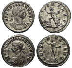 Römische Münzen - Lots. Kaiserzeit.


Lot (2 Stück, Billon): Antoniniane des Aurelianus (270 - 275 n. Chr.) und Probus (276 - 282 n. Chr.).

Fast...