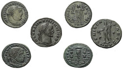 Römische Münzen - Lots. Kaiserzeit.


Lot (3 Stück, Bronze): Folles des Constantinus I. (307 - 337 n. Chr.) (2x) und Maximinus II. Daia (310 - 313 ...