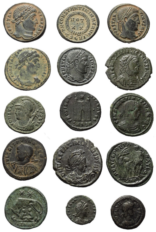 Römische Münzen - Lots. Kaiserzeit.


Lot (15 Stück, Bronze): Bronzemünzen au...