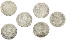 Europa - Lots.


Polen. Königreich. 
Sigismund III. Wasa (1587 - 1632).

Lot (3 Stück, Silber): Sechsgröscher (Szastak) 1623, 1626 und 1627 Krak...