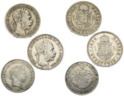 Europa - Lots.


Kaisertum Österreich (1804 - 1918) / Ungarn. Ferdinand I. (1835 - 1848) und Franz Joseph I. (1848 - 1916).

Lot (3 Stück, Silber...