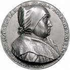 Augsburg - Stadt Blei-Hohlgussmedaille o.J. einseitig (unsign.) auf Clara Rosenberger, geb. Ehinger aus Augsburg, war verheiratet mit dem Nürnberger M...