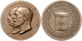 Bayern Ludwig III. 1913-1918 Bronzemedaille 1918 (v. Schwegerle/Dasio) a.d. 100-jährige Bestehen der Verfassung Weber 72. 
33,1mm 16,5g f.st