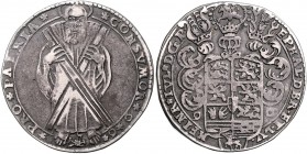 Braunschweig und Lüneburg - Wolfenbüttel Heinrich Julius 1589-1613 Zwittertaler 1596 Jahreszahl auf Vorder- und Rückseite. Dav. 9083. Welter -. 
sehr...