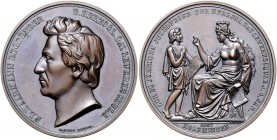 Braunschweig und Lüneburg - Braunschweig, Herzogtum Wilhelm 1831-1884 Bronzemedaille 1882 (v. Held) a.d. 50. Jubiläum der herzogl. Baugewerbeschule Ho...
