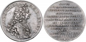 Braunschweig und Lüneburg - Lüneburg Georg Wilhelm 1648-1705 Reichstaler 1705 Celle auf seinen Tod Dav. 2056. Welter 1586. 
kl.Kr. f.vz