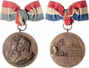Fürstenberg Max Egon II. 1873-1941 Bronzemedaille 1904 (v. Lauer) a.d. Trachten-Huldigung der Alten Fürstenberger Lande" in Donaueschingen zu Ehren de...