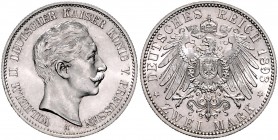 Preussen Wilhelm II. 1888-1918 2 Mark 1893 A J. 102. 
 st-/st