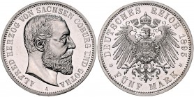 Sachsen - Coburg und Gotha Alfred 1893-1900 5 Mark 1895 A J. 146. 
 PP-