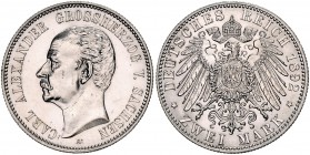 Sachsen - Weimar-Eisenach Carl Alexander 1853-1901 2 Mark 1892 A Zur Goldenen Hochzeit J. 156. 
 vz-st/st