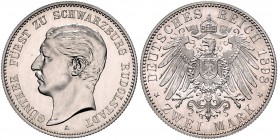 Schwarzburg - Rudolstadt Günther Viktor 1890-1918 2 Mark 1898 A J. 167. 
l.ber. PP