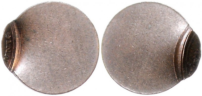Kaiserreich Kleinmünzen 1 Pfennig o.J. D Fehlprägung: 90% dezentriert J. zu 1. ...