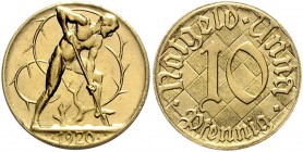 Notgeld Westfalen Unna 10 Pfennig 1920 Abschlag in Tombak Menzel 13504 .3. Funck zu 556.7. 
3,3g f.st