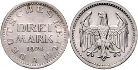 Weimarer Republik 3 Mark 1924 A J. 312. 
 vz-st