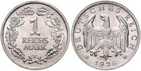 Weimarer Republik 1 Reichsmark 1926 E J. 319. 
 vz-st