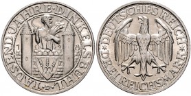 Weimarer Republik 3 Reichsmark 1928 D 1000 Jahre Dinkelsbühl J. 334. 
 st-
