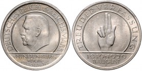 Weimarer Republik 5 Reichsmark 1929 F Zum 10. Jahrestag der Weimarer Reichsverfassung J. 341. 
 f.st