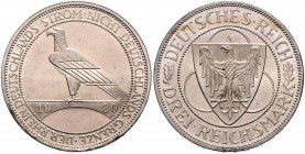 Weimarer Republik 3 Reichsmark 1930 A Zur Rheinlandräumung J. 345. 
 f.st