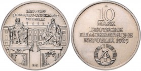 DDR 10 Mark 1985 175 Jahre Humboldt-Universität Berlin J. 1606. 
 f.st