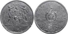RDR - Österreich Maximilian II. 1564-1576 Bleiabschlag 1564 der Medaille (v. V. Maler) 1563 a.d. ungarische Krönung, sog. Pfauentaler" Horsky 1134 (Gu...