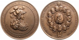 RDR - Österreich Leopold I. 1658-1705 Bronzemedaille 1690 (HMA 1914) (v. Brunner/Nürnberger) a.d. Wahl seines Sohnes Joseph I. zum römischen König Slg...