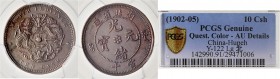 China - Hupeh 10 Cash o.J. KM Y122. Duan 238. 
PCGS GENUINE AU Details vz