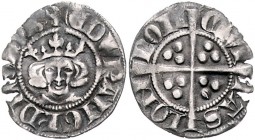 Großbritannien Edward I. 1272-1307 Penny o.J. London 
kl. Randausbruch 1,13g ss
