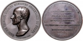 Italien - Toskana Bronzemedaille 1845 (v. Fabris) a.d. Tod von Neri Corsini (1771-1845) Wurzbach 1509. 
54,4mm 86,4g vz+